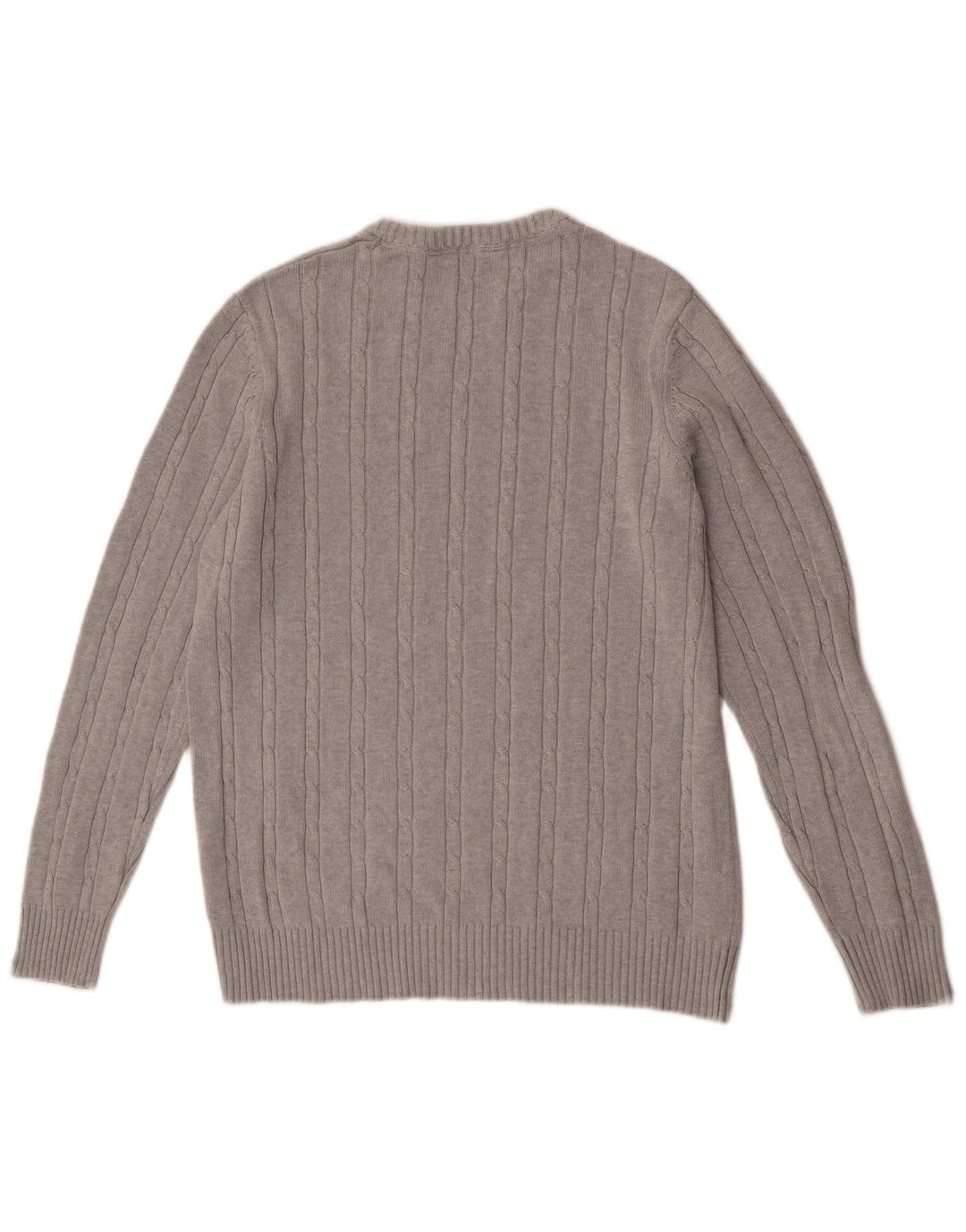 Crew Clothing Мужской джемпер с круглым вырезом, свитер, большой серый хлопок