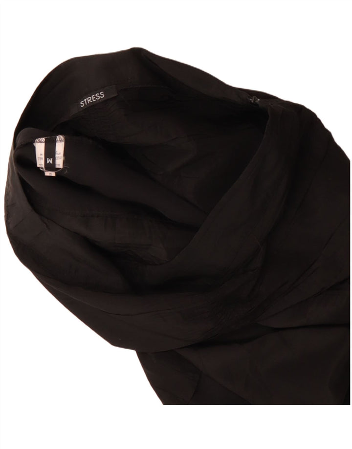 Винтажная женская юбка-тюльпан среднего размера W30, черная из ацетата