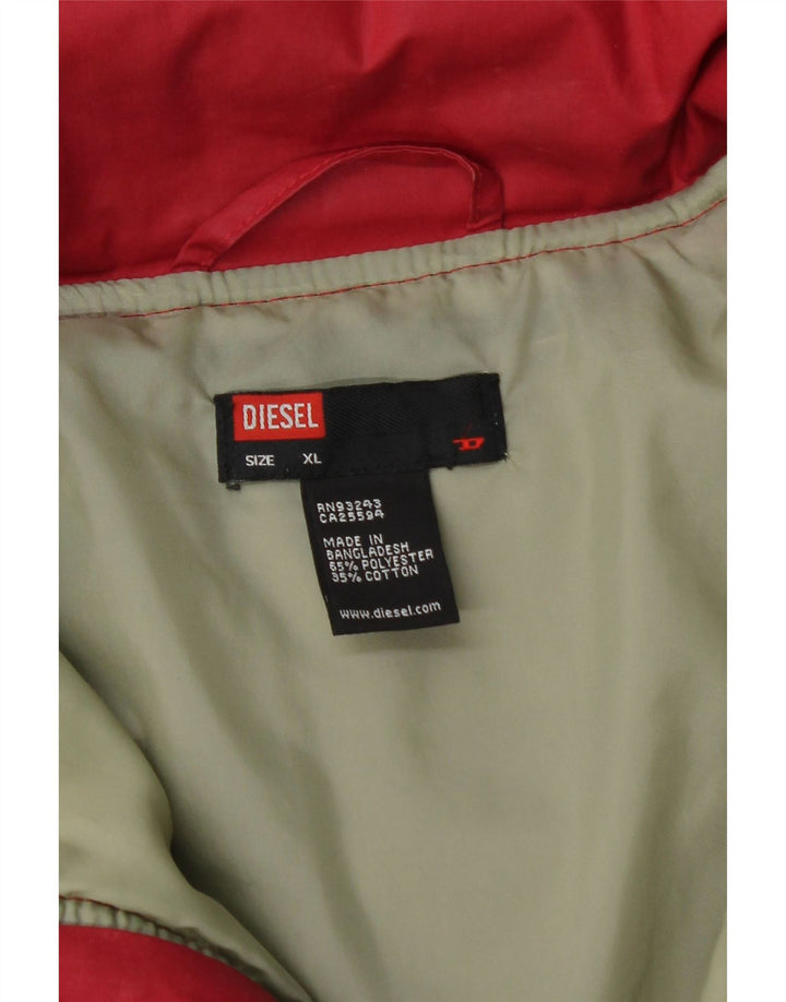 Мужская утепленная куртка Diesel UK 42 XL, красный полиэстер