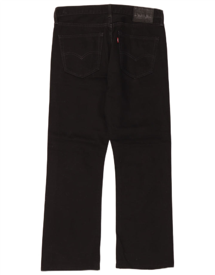 Мужские джинсы Bootcut Levi's W34 L30, черные хлопковые
