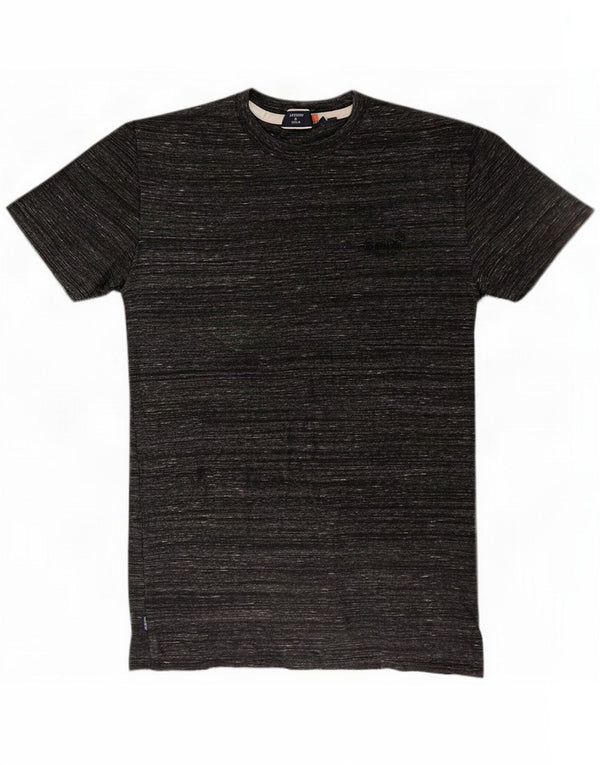 Superdry Mens T-Shirt Top Medium Grey Flecked Cotton