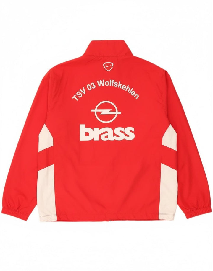 Мужская спортивная куртка с графическим рисунком Nike, большая красная полиэстер с цветными блоками