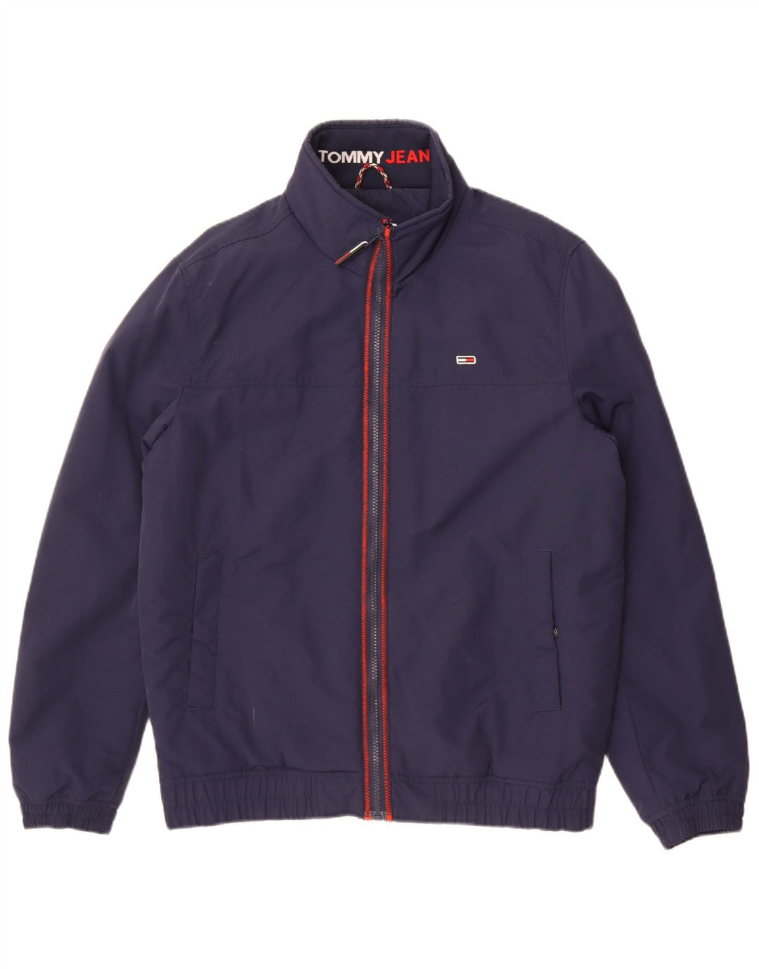 Мужская утепленная куртка-бомбер Tommy Hilfiger UK 38, средний темно-синий полиамид