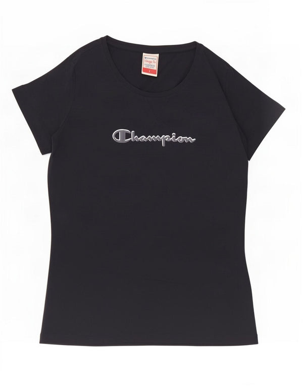Женская футболка с рисунком Champion Heritage Fit Top UK 14, большой темно-синий цвет