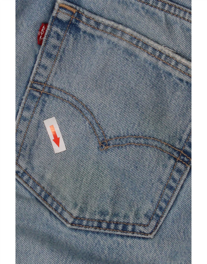 Женские потертые джинсы Levi's Bootcut W29 L33, синий хлопок