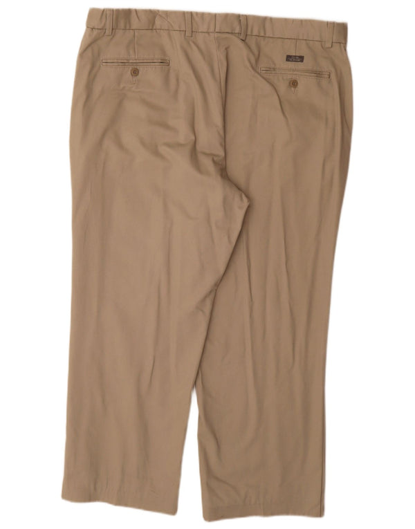 Мужские прямые костюмные брюки Marks & Spencer Blue Harbour W42 L29 бежевые