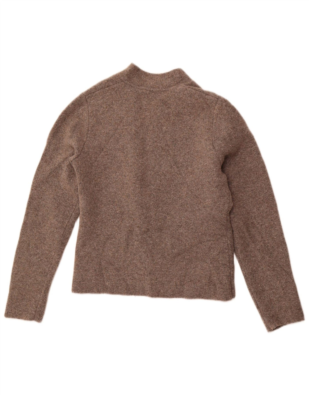 Женский укороченный кардиган ZARA UK 14, большой коричневый полиамид