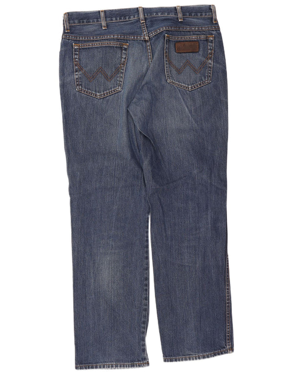 Мужские прямые джинсы Wrangler Texas W38 L32, синий хлопок