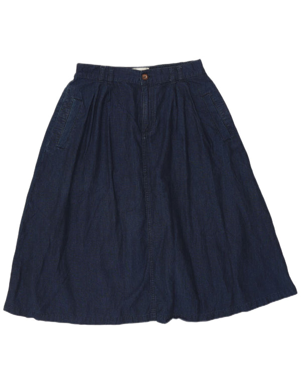 Женская джинсовая юбка Fat Face UK 10, маленькая W30, темно-синяя, хлопок