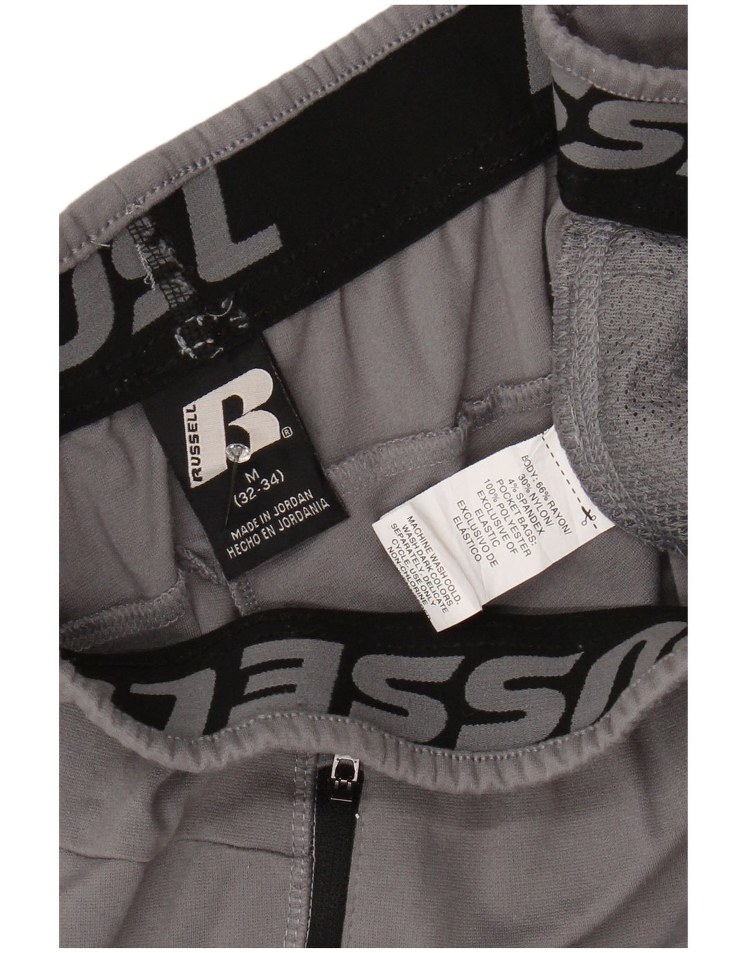 Мужские спортивные брюки RUSSELL ATHLETIC, средний серый вискоза