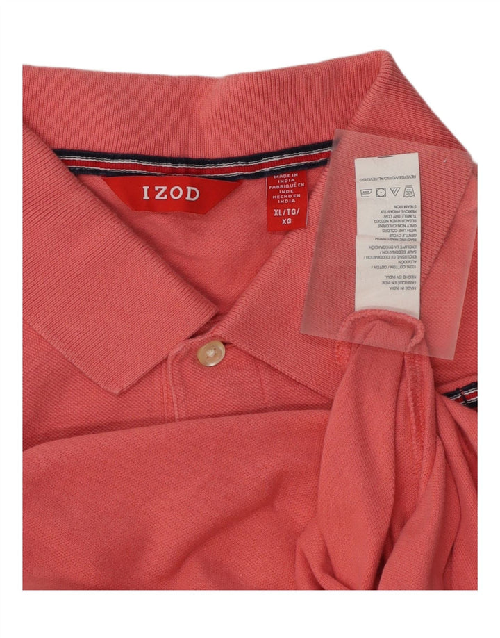 IZOD Mens Polo Shirt XL Pink Cotton Vintage Izod and Second-Hand Izod from Messina Hembry 
