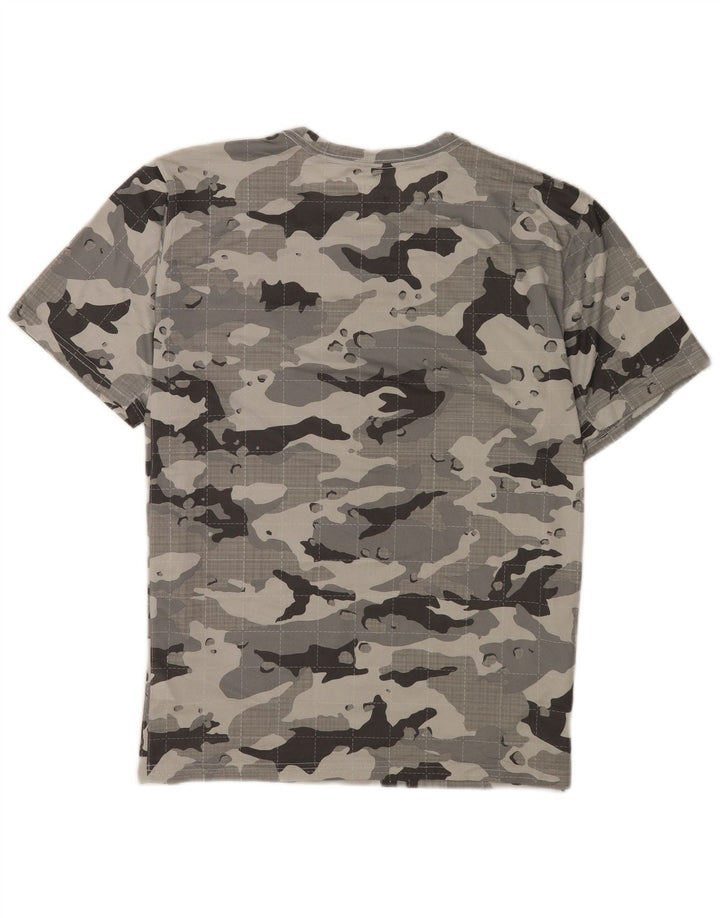 Мужская футболка Nike Dri Fit, большой серый камуфляжный полиэстер