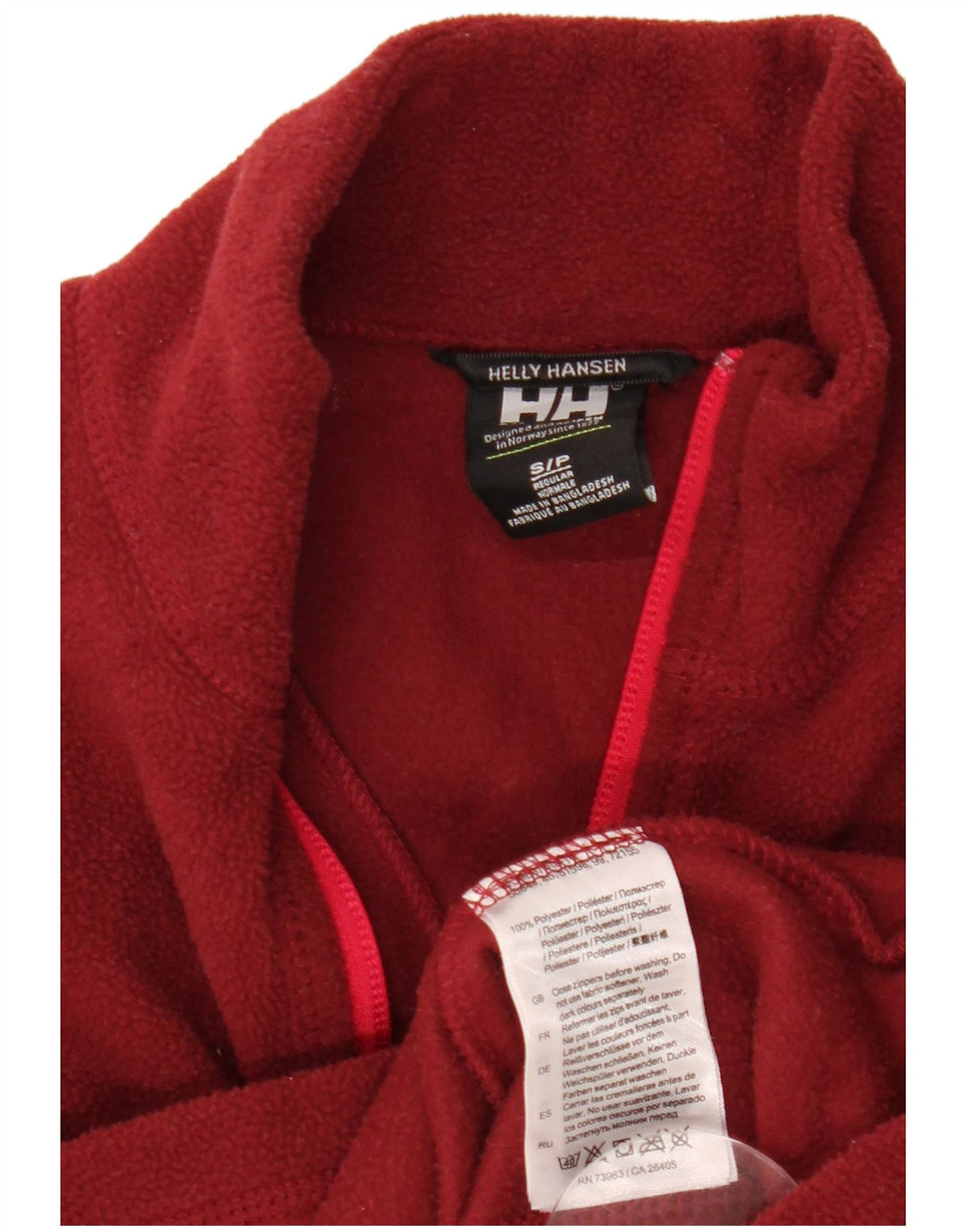 HELLY HANSEN Женский флисовый джемпер с воротником на молнии, Великобритания 10, маленький темно-бордовый полиэстер