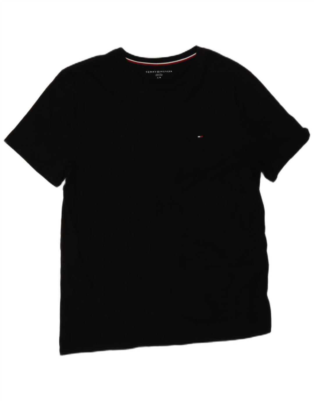 Мужская футболка Tommy Hilfiger, большой черный хлопок