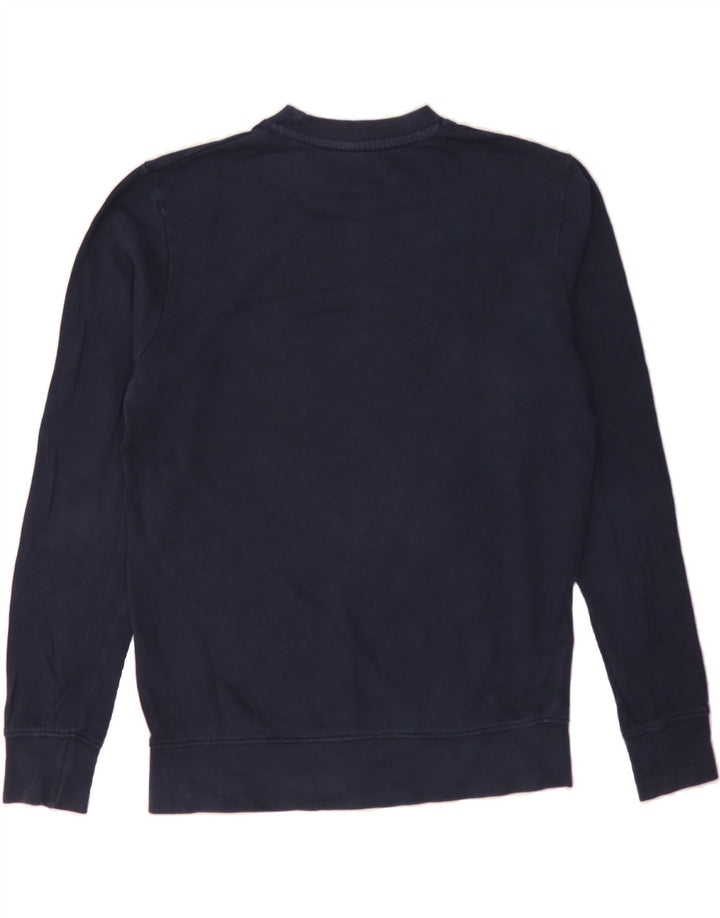 JACK & JONES Mens Graphic Sweatshirt Jumper Large Navy Blue Cotton Vintage Jack & Jones and Second-Hand Jack & Jones from Messina Hembry 