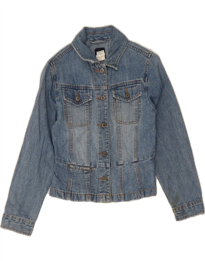 GAP Girls Denim Jacket 9-10 Years Large  Blue Cotton Vintage Gap and Second-Hand Gap from Messina Hembry 