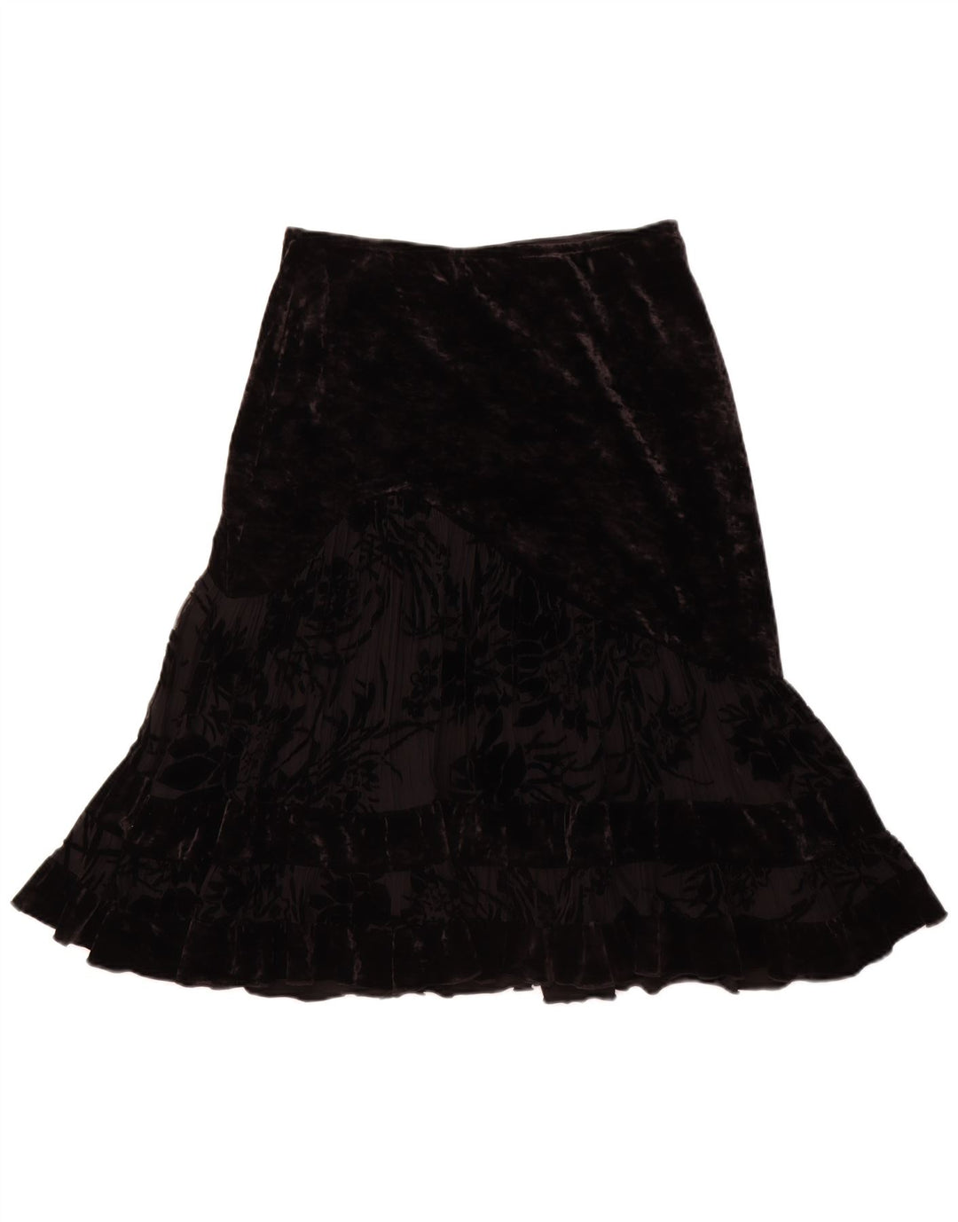 JOSEPH RIBKOFF Женская велюровая юбка-труба UK 14, большая W30, черный полиэстер