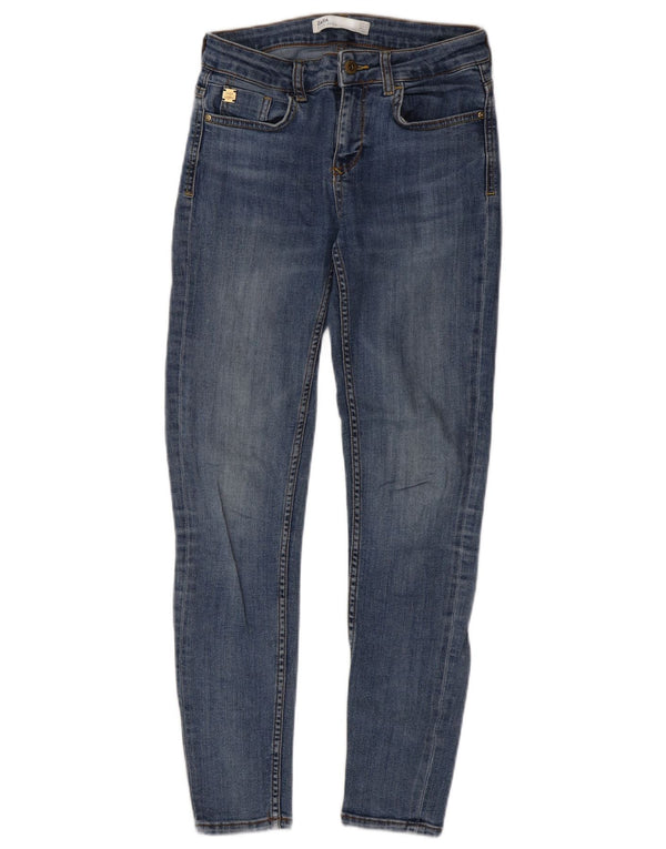 Женские джинсы скинни Zara EU 36 XS W26 L27, синий хлопок
