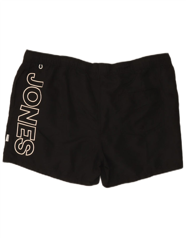 Мужские шорты для плавания с рисунком Jack & Jones 2XL, черный полиэстер