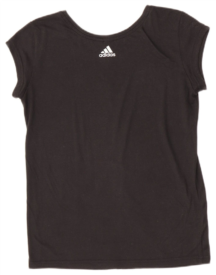 Женская футболка с рисунком Adidas Top UK 12, средний черный
