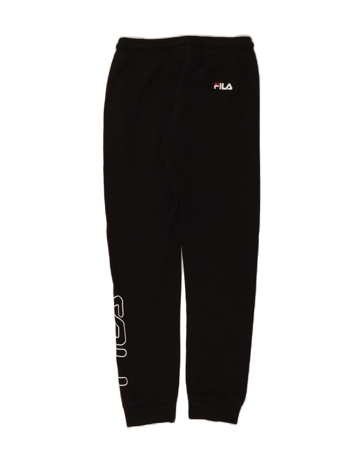 FILA Boys Tracksuit Trousers Joggers 13-14 Years Black Vintage Fila and Second-Hand Fila from Messina Hembry 