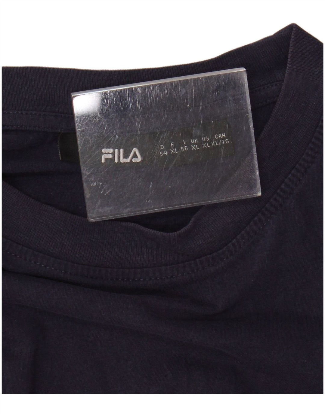 Мужская футболка с рисунком FILA Top XL Темно-синяя