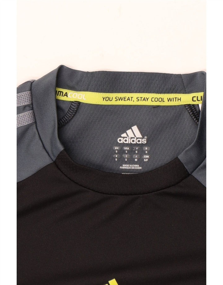 Мужская футболка Adidas Climacool, маленький черный цветной блок
