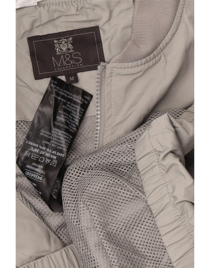 Мужская куртка-бомбер Marks & Spencer UK 38 средний серый полиэстер