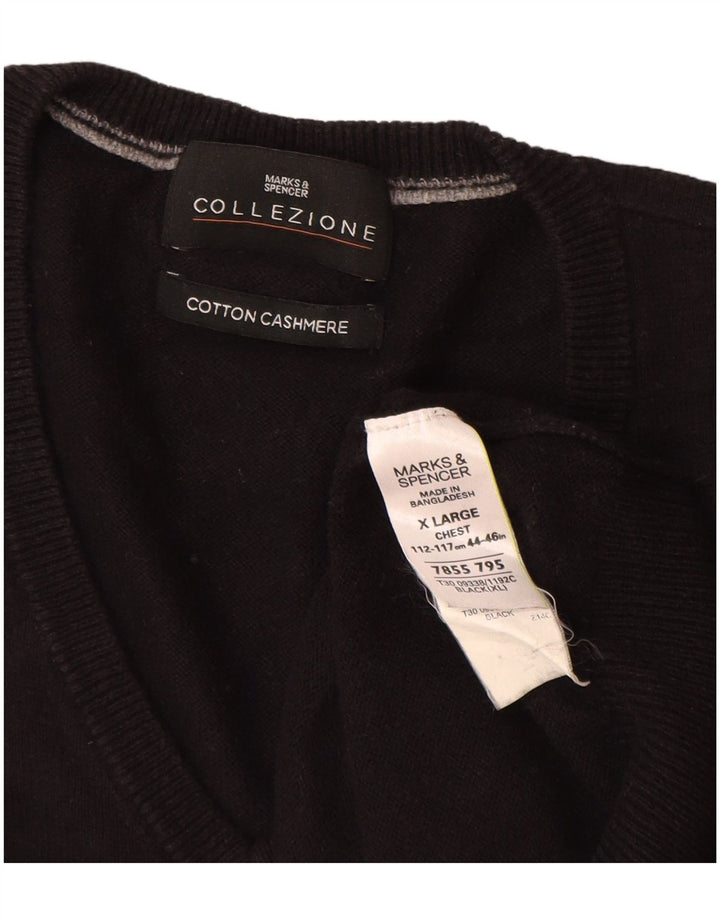 Мужская майка Marks & Spencer XL, черный хлопок