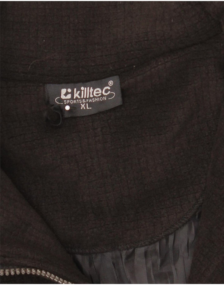 Мужской флисовый джемпер Killtec с воротником на молнии XL, черный полиэстер