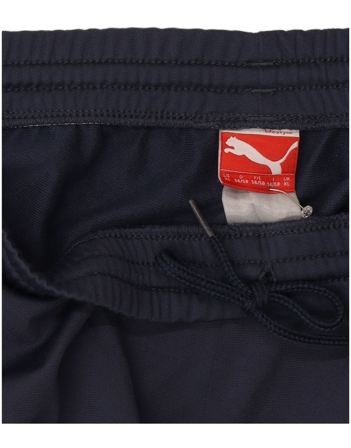 Мужские спортивные брюки Puma XL темно-синие с цветными блоками