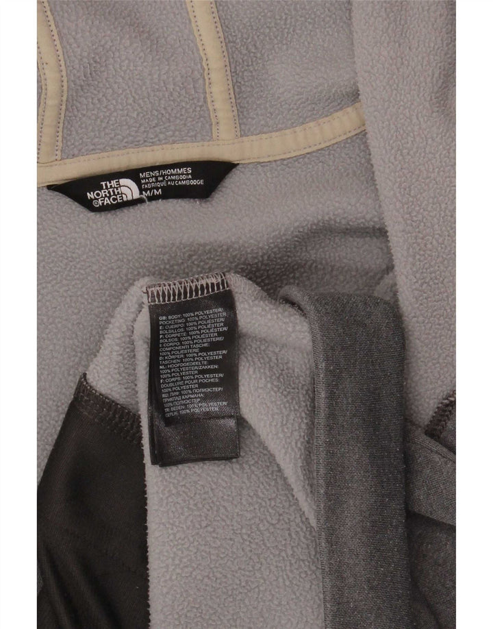 Мужской свитер с капюшоном на молнии The North Face, средний серый полиэстер