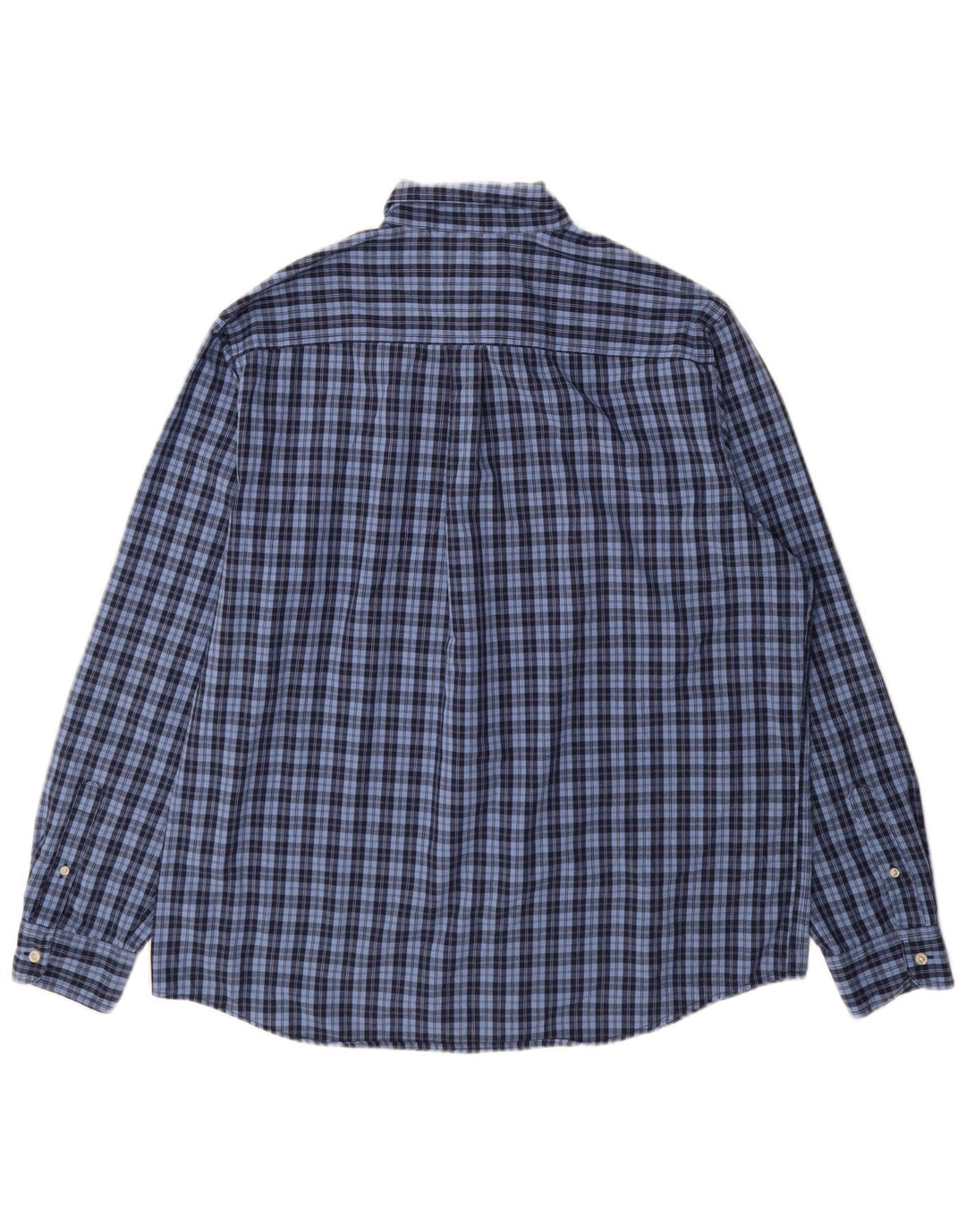 Мужская рубашка Chaps Easy Care XL, синяя клетка, хлопок