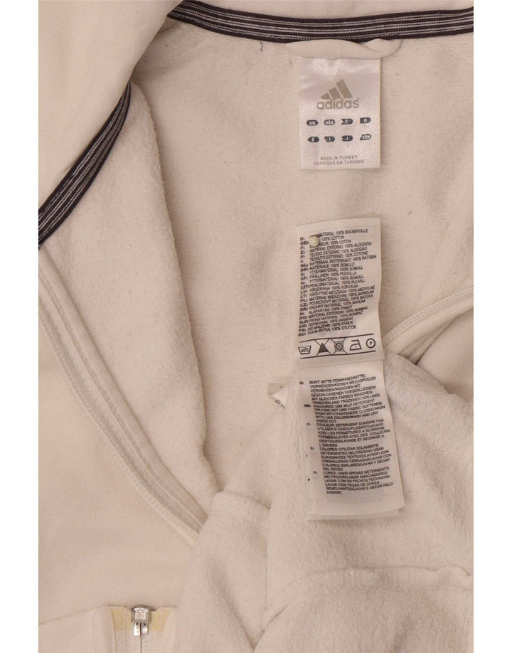 Женский спортивный костюм Adidas Top Jacket UK 12, средний белый хлопок