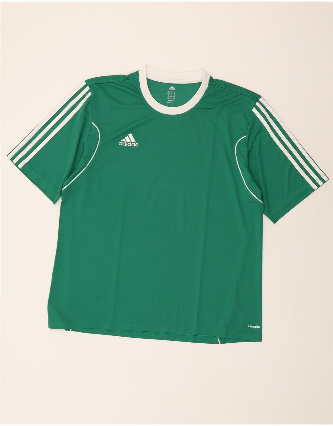 Adidas Мужская футболка Climalite Top XL Зеленый полиэстер