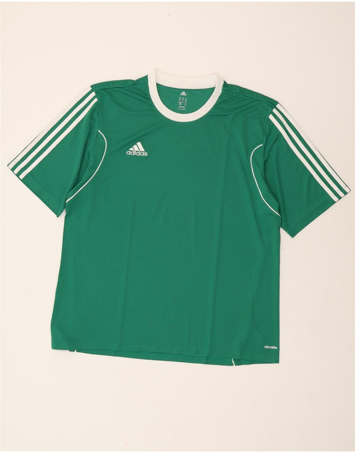 Adidas Мужская футболка Climalite Top XL Зеленый полиэстер
