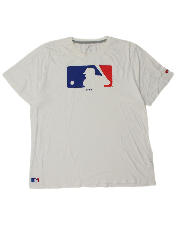 Мужская футболка New Era с рисунком из натуральной продукции, размер 3XL, белый хлопок