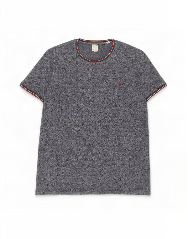 Мужская футболка Jack Wills Top Medium Темно-синяя в крапинку из хлопка