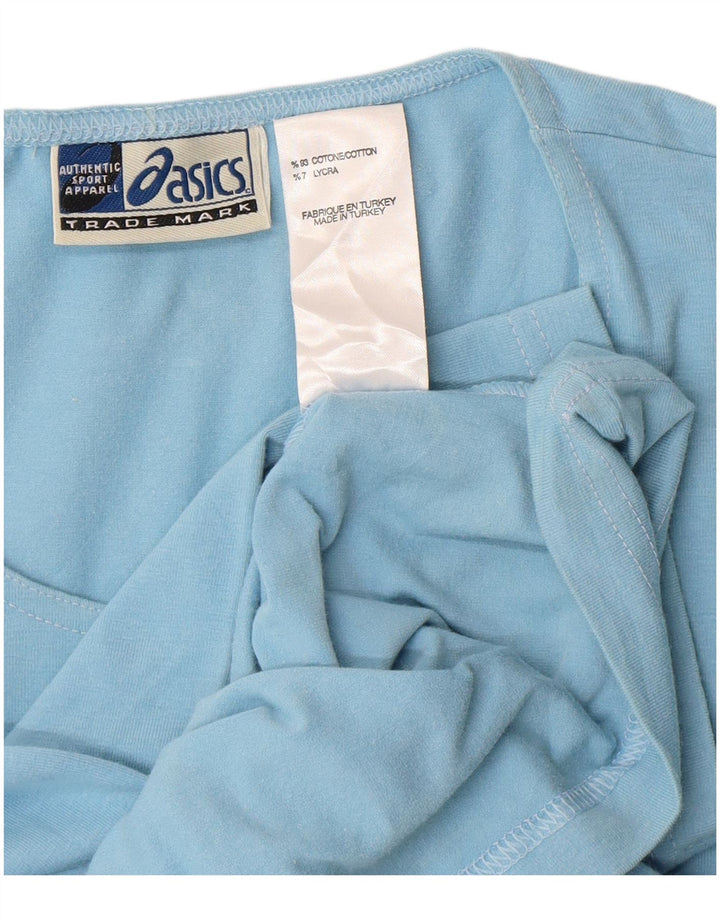 Женский топ Asics с рукавом 3/4 UK 18 XL, синий хлопок