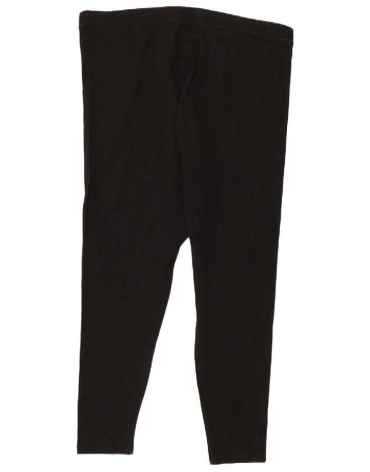 Женские леггинсы Marks & Spencer UK 20 2XL, черные, хлопковые