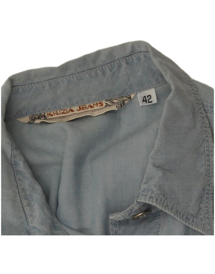 Рубашка женская Krizia Jeans IT 42 Medium Blue