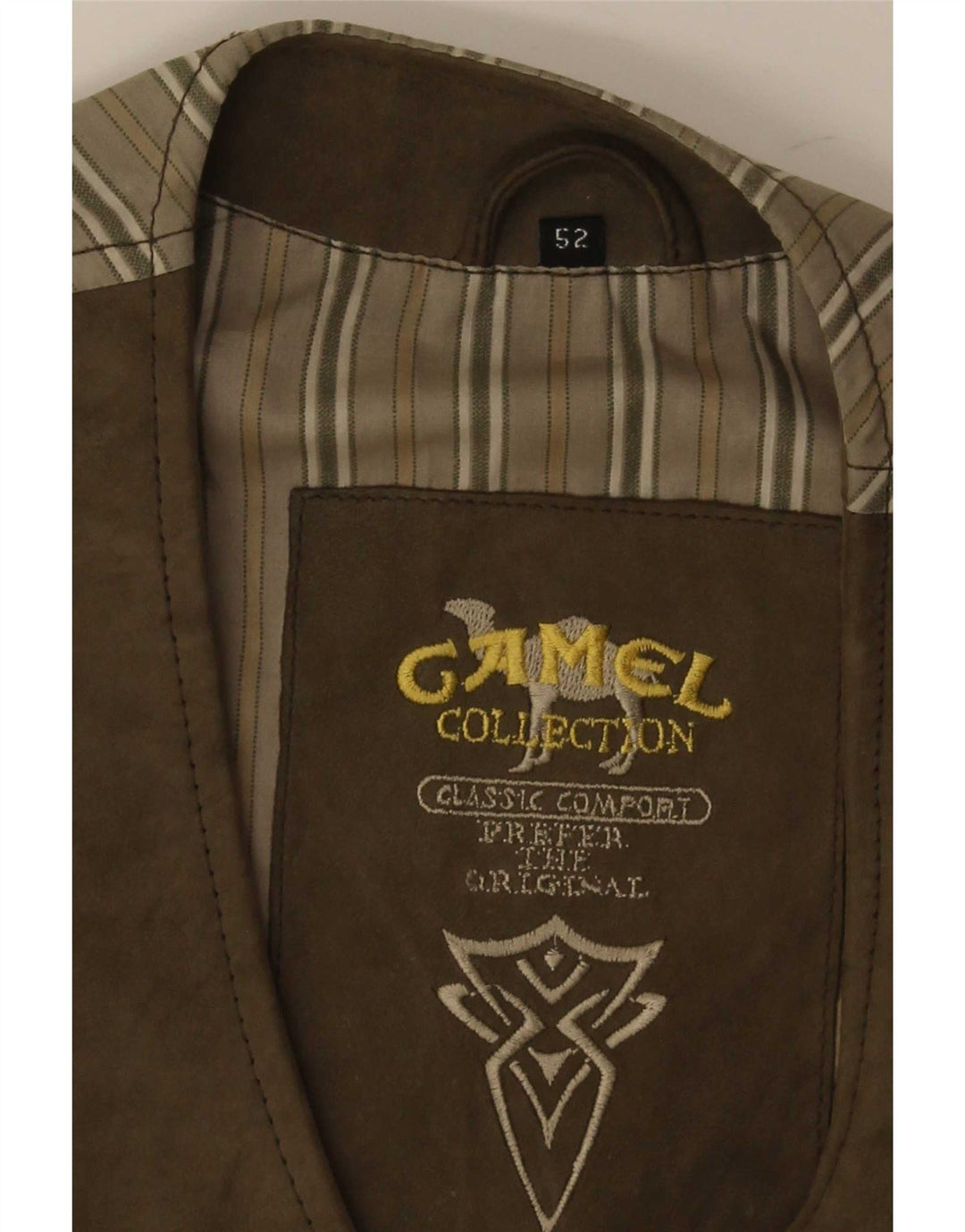 Мужской замшевый жилет Camel Active IT 52, большой, коричневый