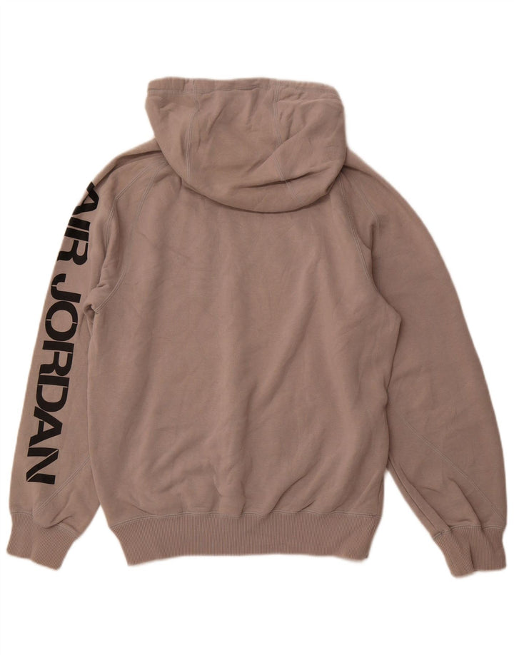 Мужской джемпер с капюшоном JORDAN, маленький серый, хлопковый