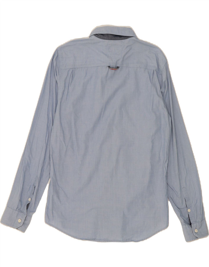 TOMMY HILFIGER Mens Shirt Medium Blue Cotton Vintage Tommy Hilfiger and Second-Hand Tommy Hilfiger from Messina Hembry 