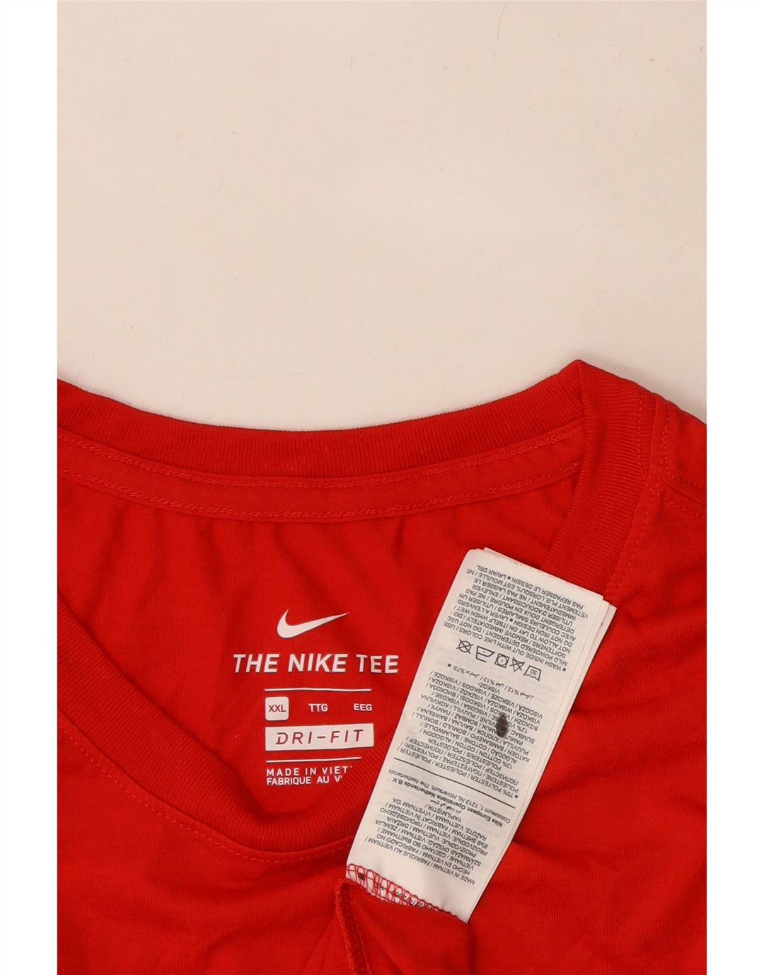 Мужская футболка NIKE Dri Fit с графическим рисунком 2XL, красный полиэстер
