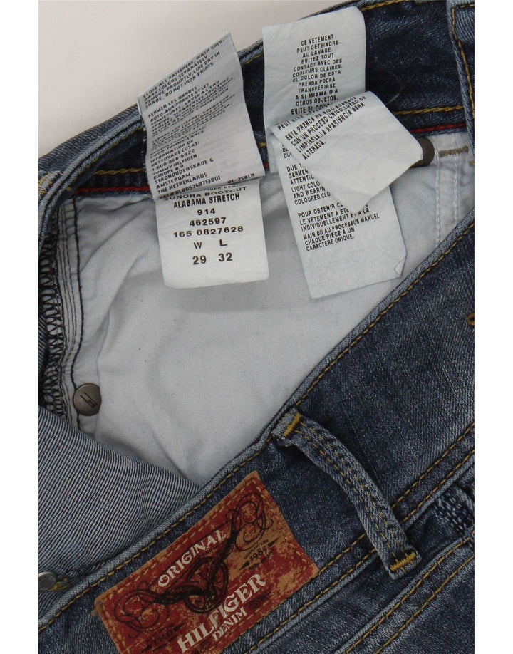 Женские расклешенные джинсы Tommy Hilfiger W29 L32, синий хлопок