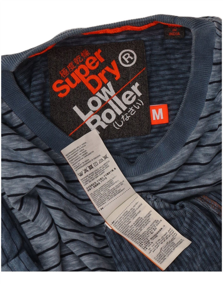 Superdry Мужская футболка из хлопка среднего размера в синюю полоску