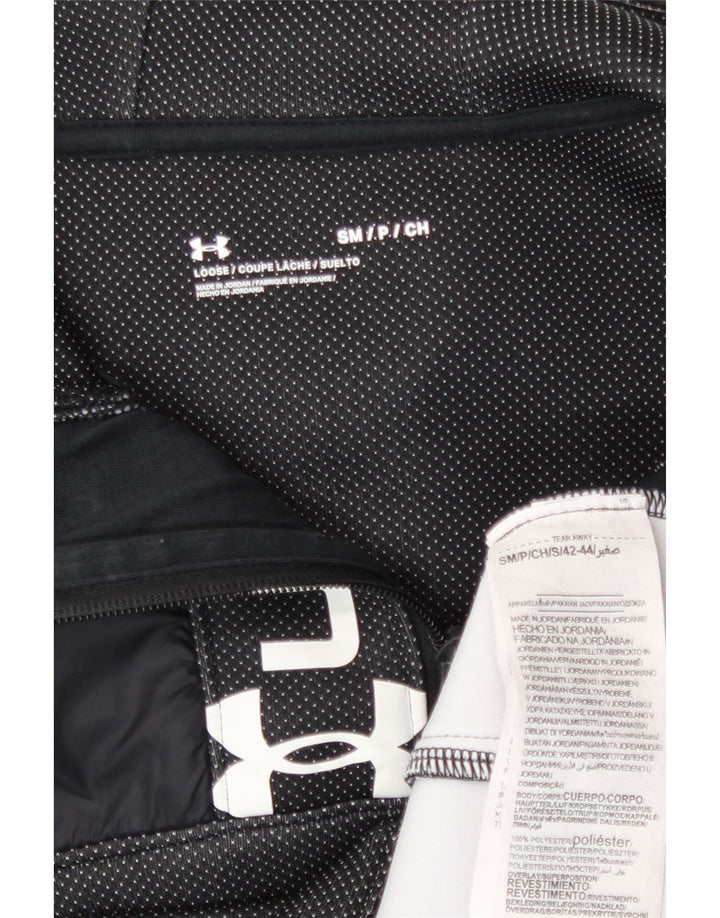 Мужской свитер с капюшоном на молнии с рисунком Under Armour, маленький черный пятнистый полиэстер