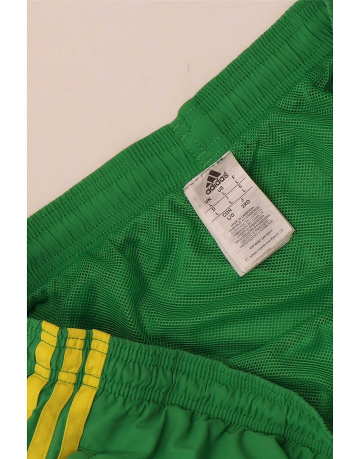 Мужские спортивные шорты Adidas, большой зеленый нейлон