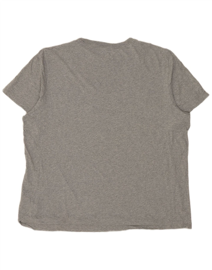 Мужская футболка NIKE 2XL, серый хлопок с крапинками